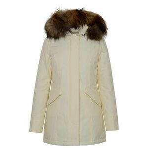Woolrich John Rich & Bros Artic White Cotton Blend Parka Women